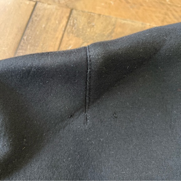 Helmut Lang Jacket Sweatshirt Black Small Dual Zip Front Logo Arm Made In USA - Picture 12 of 14